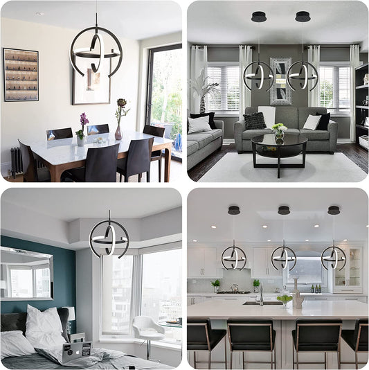 Modern LED Chandelier, Globe Pendant Light Round - primeledlight