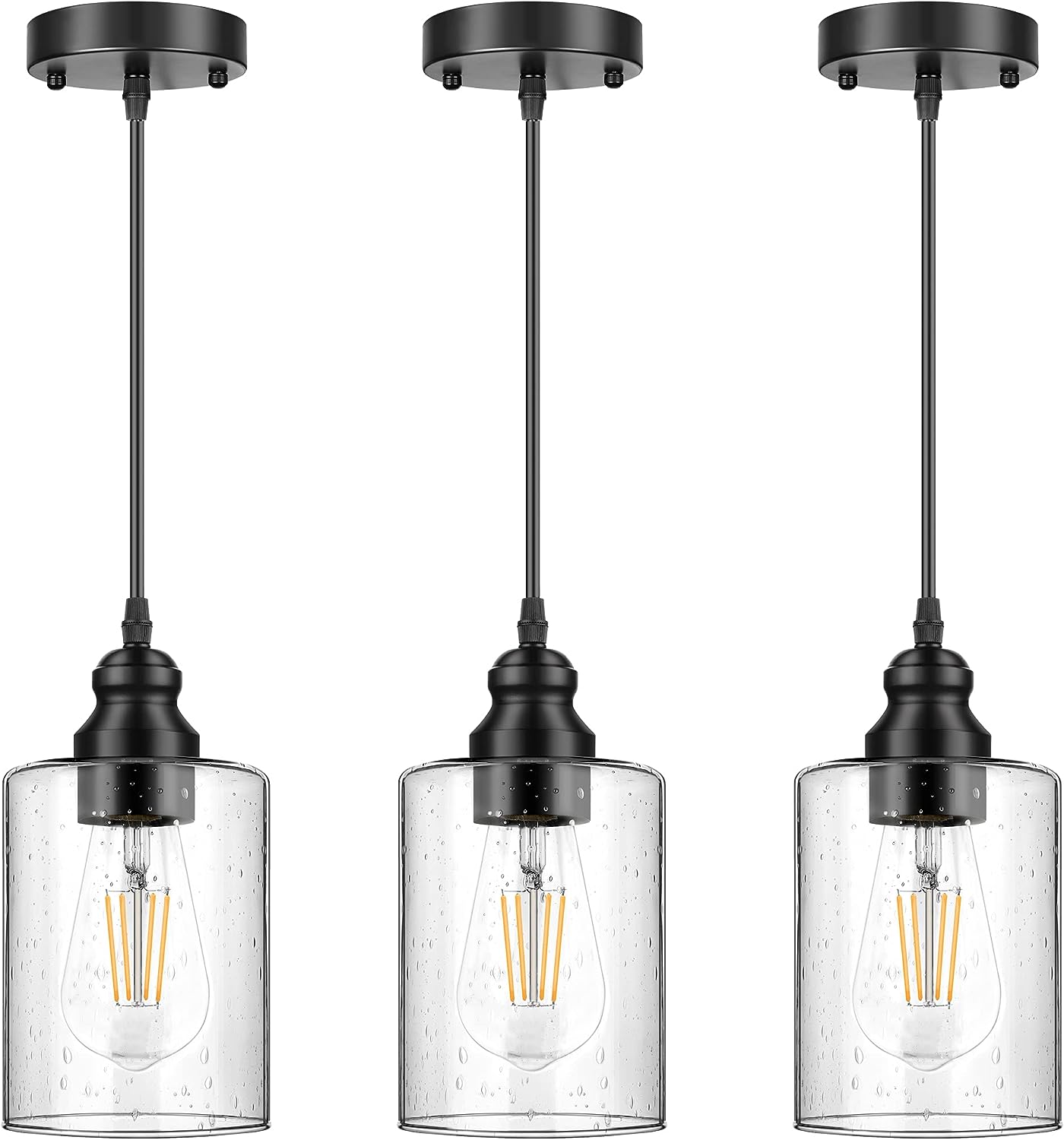 3-Pack Industrial Pendent Lights - primeledlight