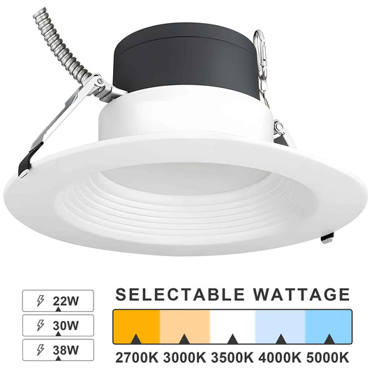10 Inch Wattage & CCT Selectable LED Commercial Downlight | 10C-22/30/38W-XXK - primeledlight