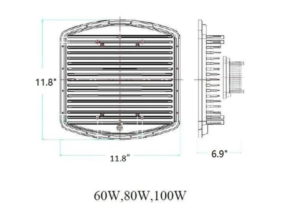 100W LED Explosion Proof Flood Light Class 1 Division 2 | CES-100W-120V-50K