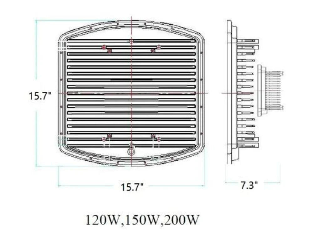 100W LED Explosion Proof Flood Light Class 1 Division 2 | CES-100W-120V-50K