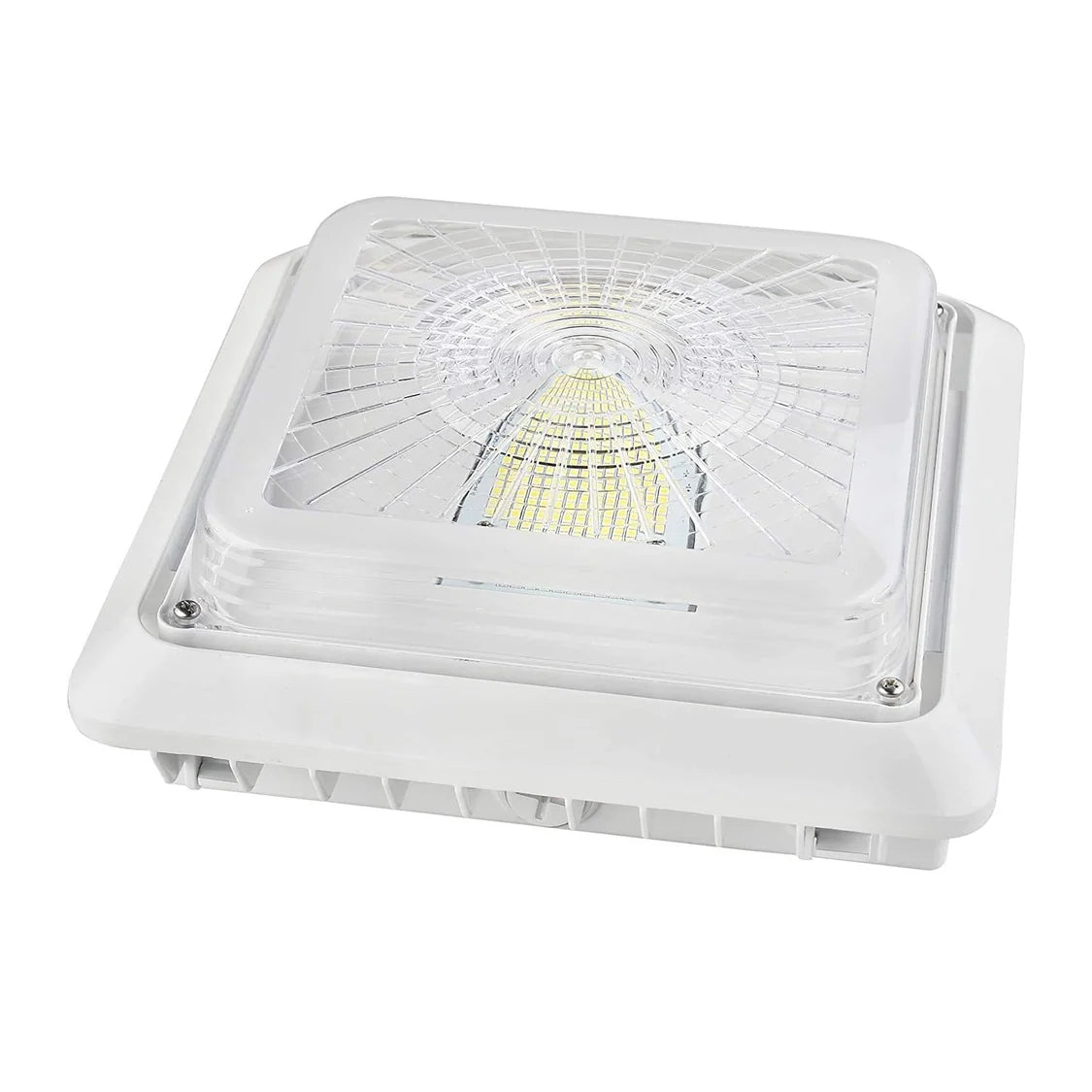 30/40/55W Square LED Canopy Light AC 120~277V CCT 30/40/50K | CPN-30/40/55W-XXK-V4