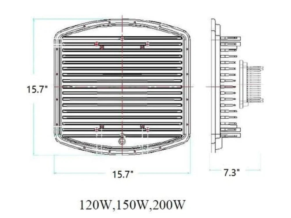 200W LED Explosion Proof Flood Light Class 1 Division 2 | CES-200W-120V-50K (Free Shipping)