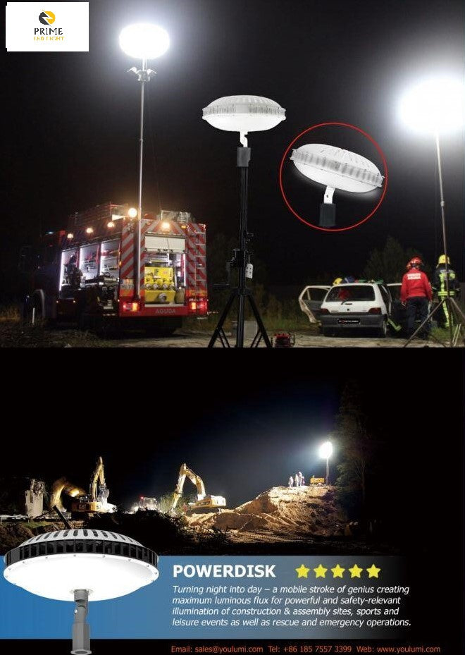 300 W Job site LED Powerdisk Light