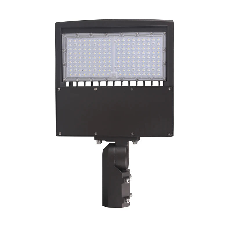 100W LED Shoebox Light Brown Housing AC 120~277V CCT 5000K Photocell | SBC8B-100W-120V-50K-P - primeledlight